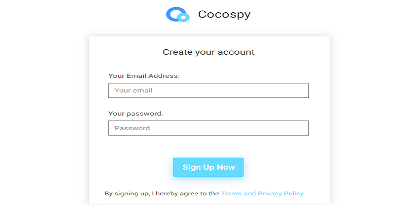 Cocospy SignUp