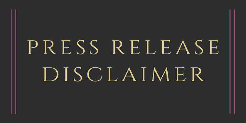 Press Release Disclaimer