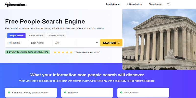 Information.com Best People Search Engines