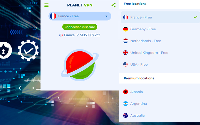 Planet VPN Chrome Extension