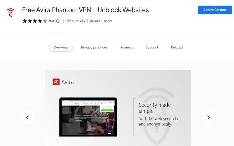 Avira VPN Chrome