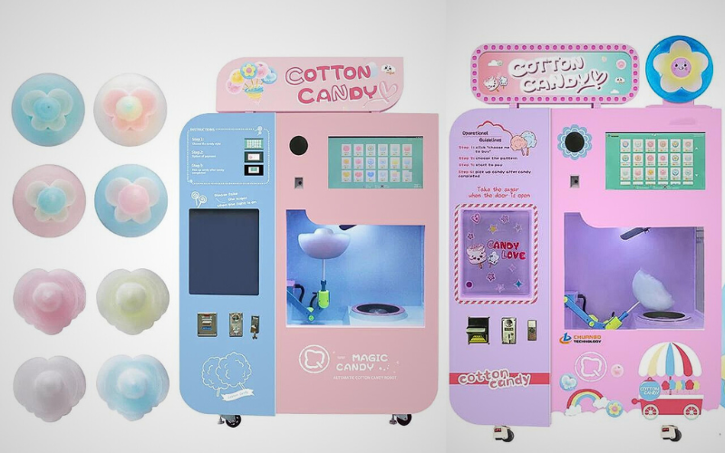 Full Automatic Cotton Candy Vending Machine