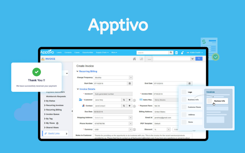 Apptivo Best Account Management Software