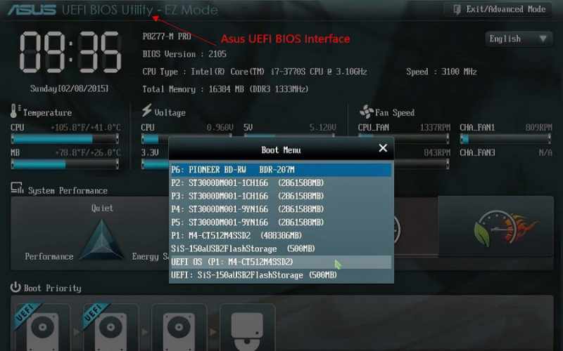 Boot cloned hard disk