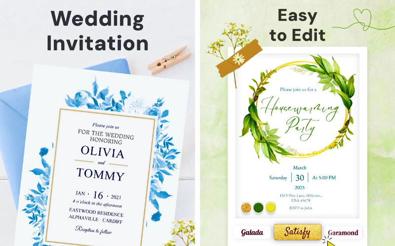1Invites Invitation Card Maker