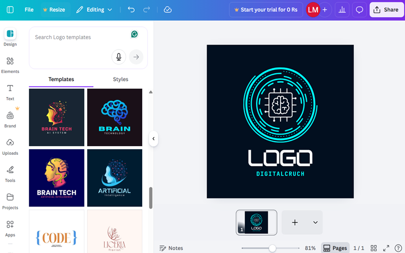 Canva Free Logo Maker